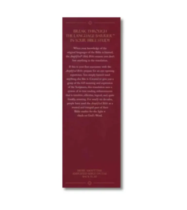 Amplified Holy Bible, Large Print, Hardcover