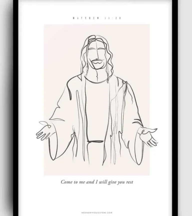 A3 Plakat: Come to me and I will give you rest