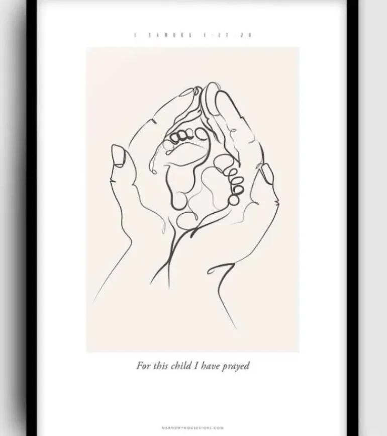 A3 Plakat: For this child I have prayed