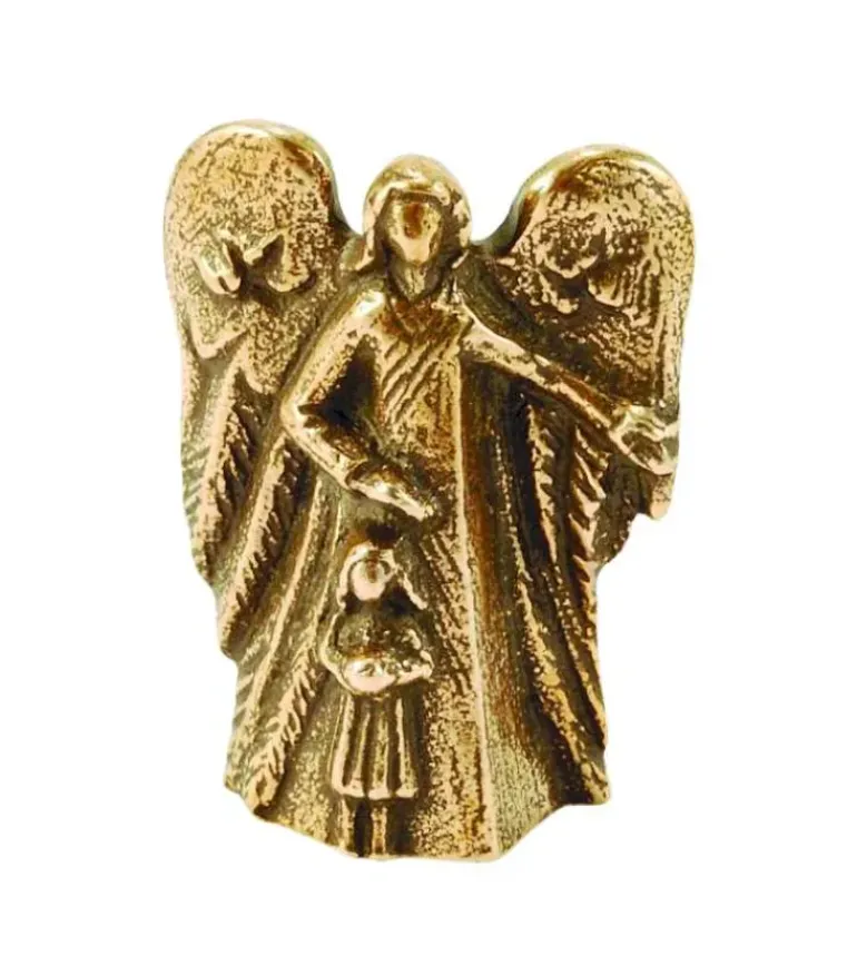 Bronzeengel der beskytter en elsket pige