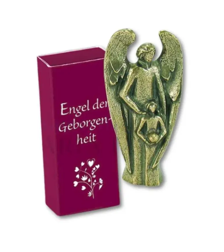 Bronze Engel med barn, Tryghed