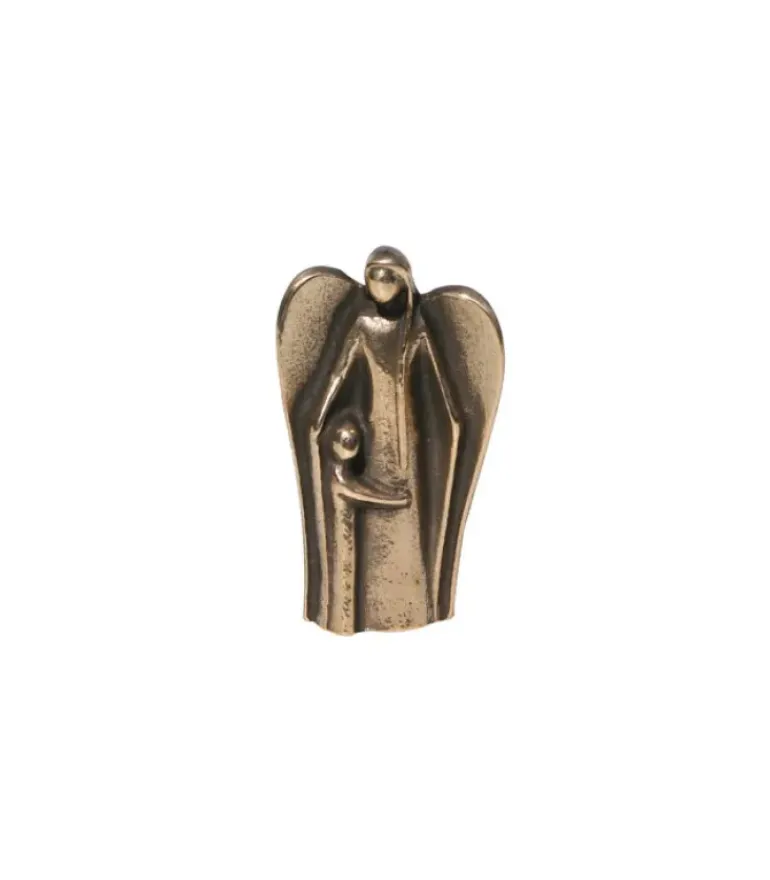 Bronze Engel med et barn