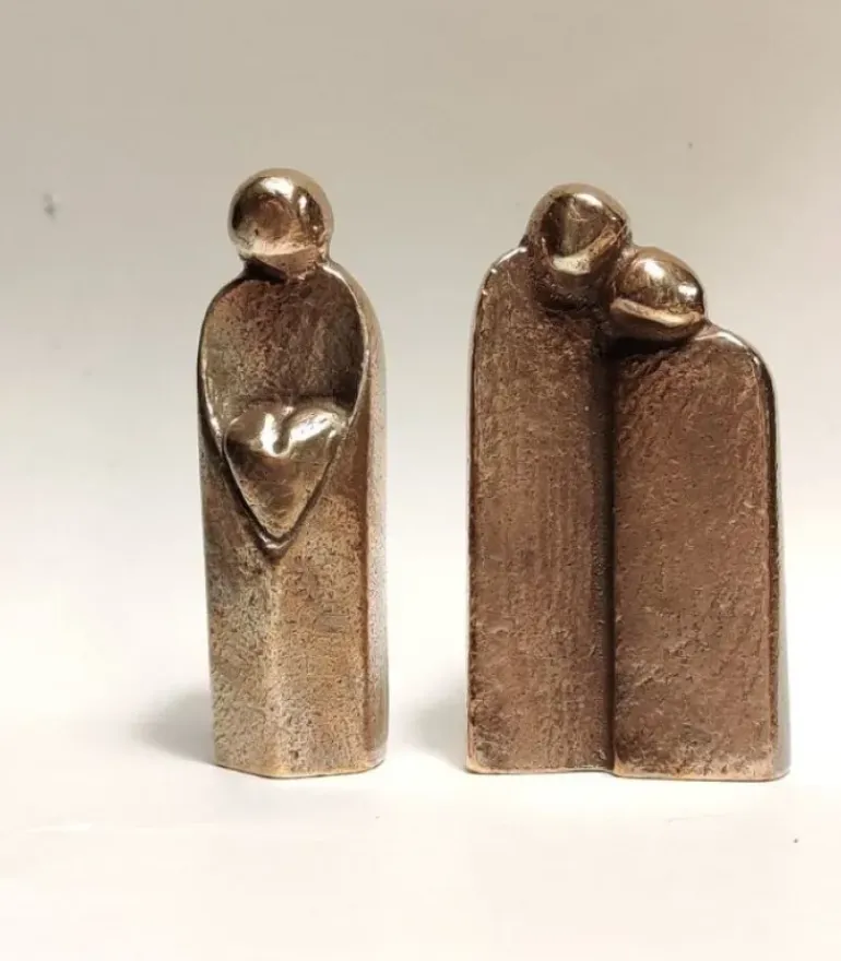 Bronzefigurer Et Par, kærlighed og omsorg