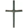Bronzekors grøn patineret, 21 cm