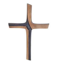 Bronzekors til væg, 15 cm