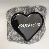 Farmor, Sort Glashjerte På Granitsten