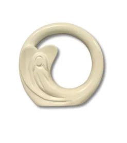 Fedtsten, Engel i ring, Ø 10 cm
