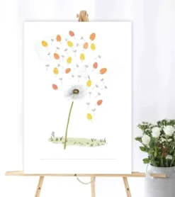 Fingerprint – Mælkebøtte gæsteplakat