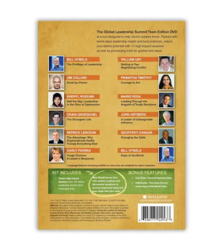 Global Leadership Summit 2012 DVD