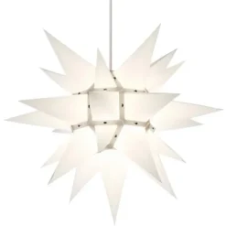 Herrnhuter Stjerne, Hvid, Papir, 40 cm