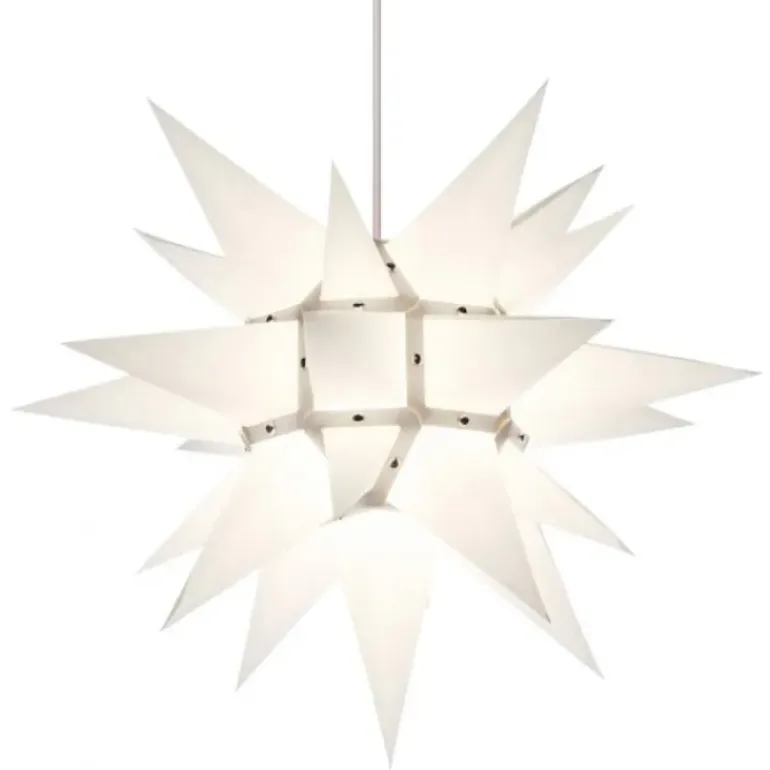 Herrnhuter Stjerne, Hvid, Papir, 40 cm