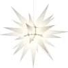 Herrnhuter Stjerne, Hvid, Papir, 60 cm