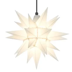 Herrnhuter Stjerne, Hvid, Plast, 40 cm