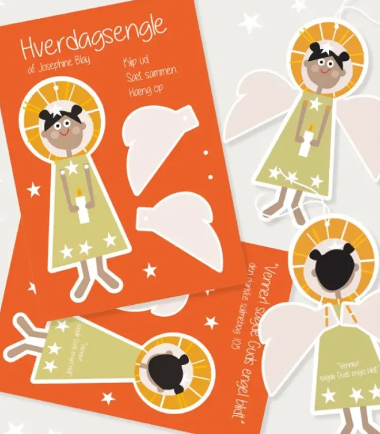 Hverdags Engel Klip-ud, beige kjole