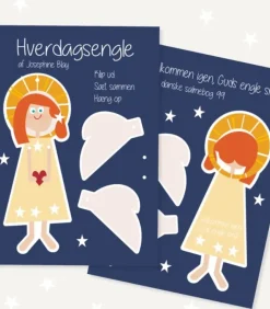 Hverdagsengel Klip-ud, gul kjole