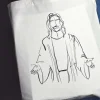 Hvid mulepose med Jesus