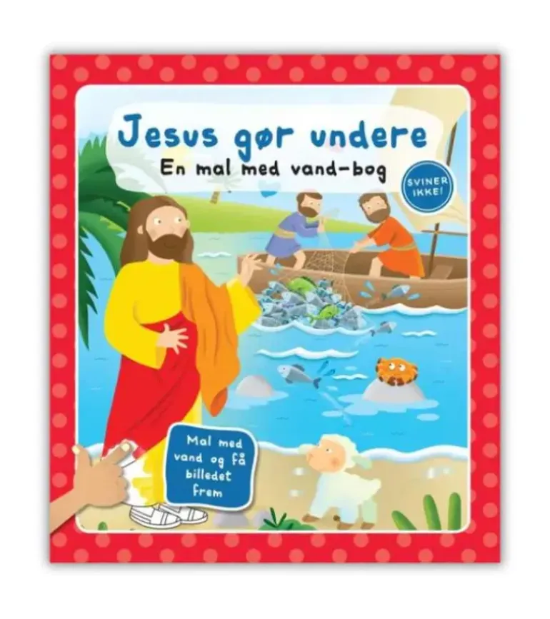 Jesus gør undere – en male med vand-bog