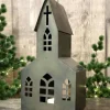 Kirke i metal, 35 cm
