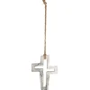 Kors med snor, aluminium, 19 cm