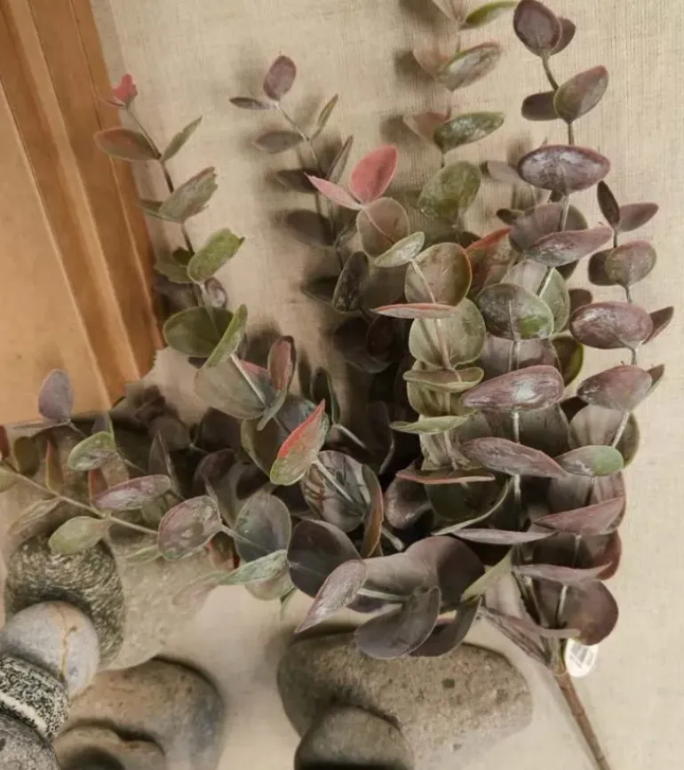 Kunstig blomst, Eucalyptus, 6 stilke