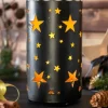 LED lanterne med stjerner, 23cm