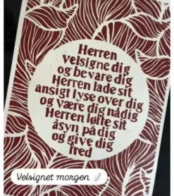 Linoleumstryk, Velsignelsen, A3 Plakat, rust-rød