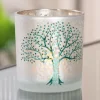 Livets træ, Glas hurricane, 8 cm
