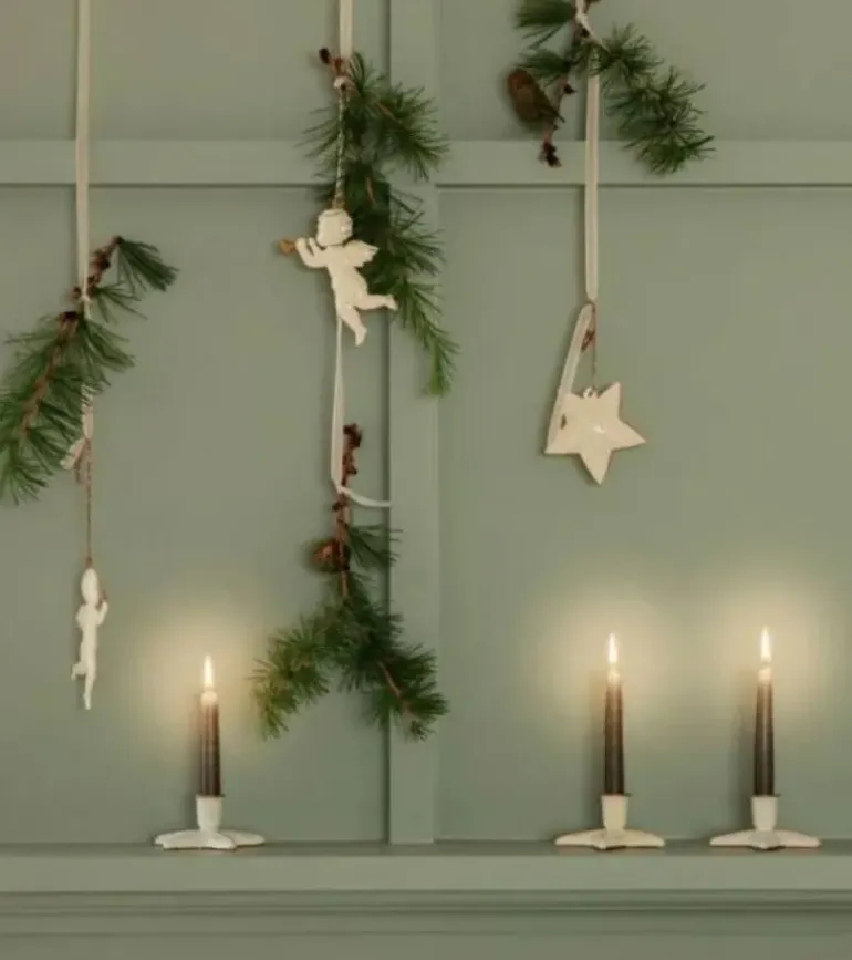 Maileg, O Holy Night, metal engle i æske