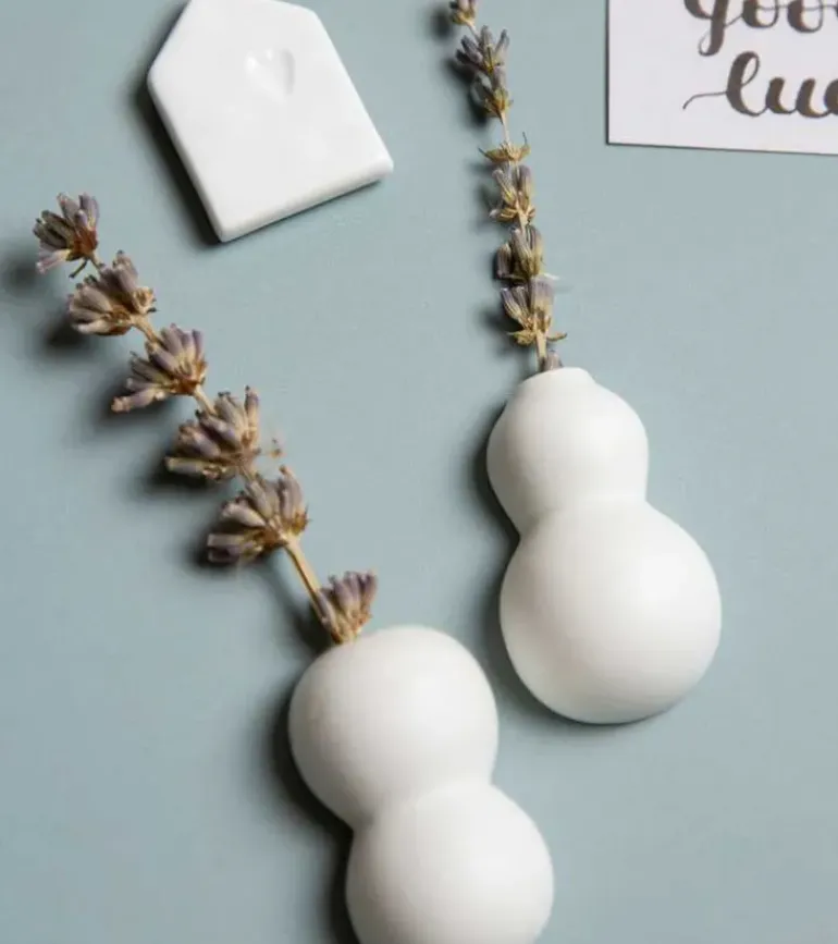 Mini vase med magnet til køleskab
