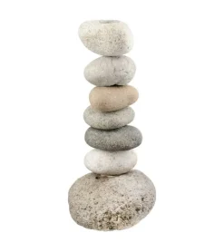 Naturlig stenstage til lys, 23 cm