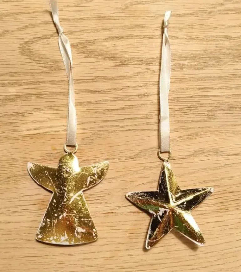 Ophæng, Engel, hvid og guld