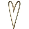 Ophæng, Guld hjerte, 24 cm