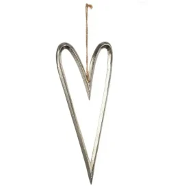 Ophæng, Sølv hjerte, 24 cm