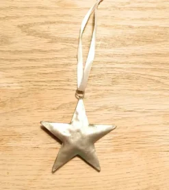 Ophæng, Stjerne Sølv, hamret, 7 cm