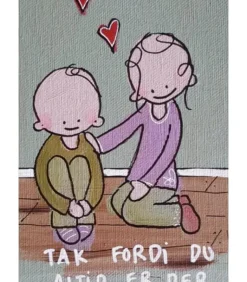 Pakke med 10 stk blandet Til & Fra kort af Lone Engsig Hvam