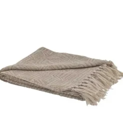 Plaid, Sand – bomuld