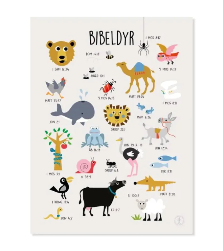 Plakat Bibeldyr af Josephine Blay