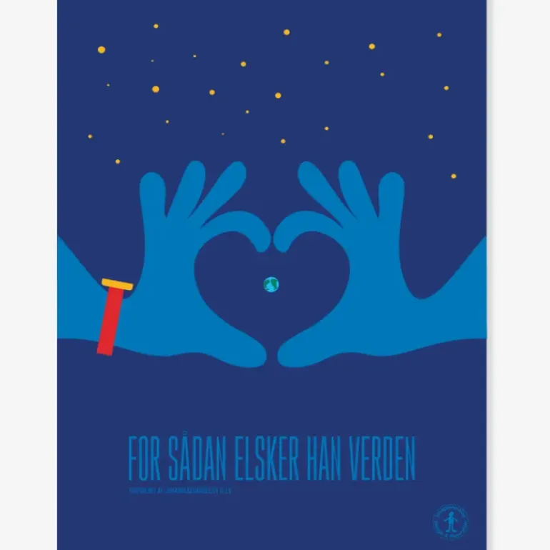 Plakat: For sådan elsker han verden, A3
