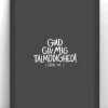 Plakat: Gud, giv mig tålmodighed! A4