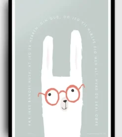 Plakat med lama: Vær ikke bange!, A3