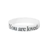 Silikone Armbånd: You Are Loved, Hvid