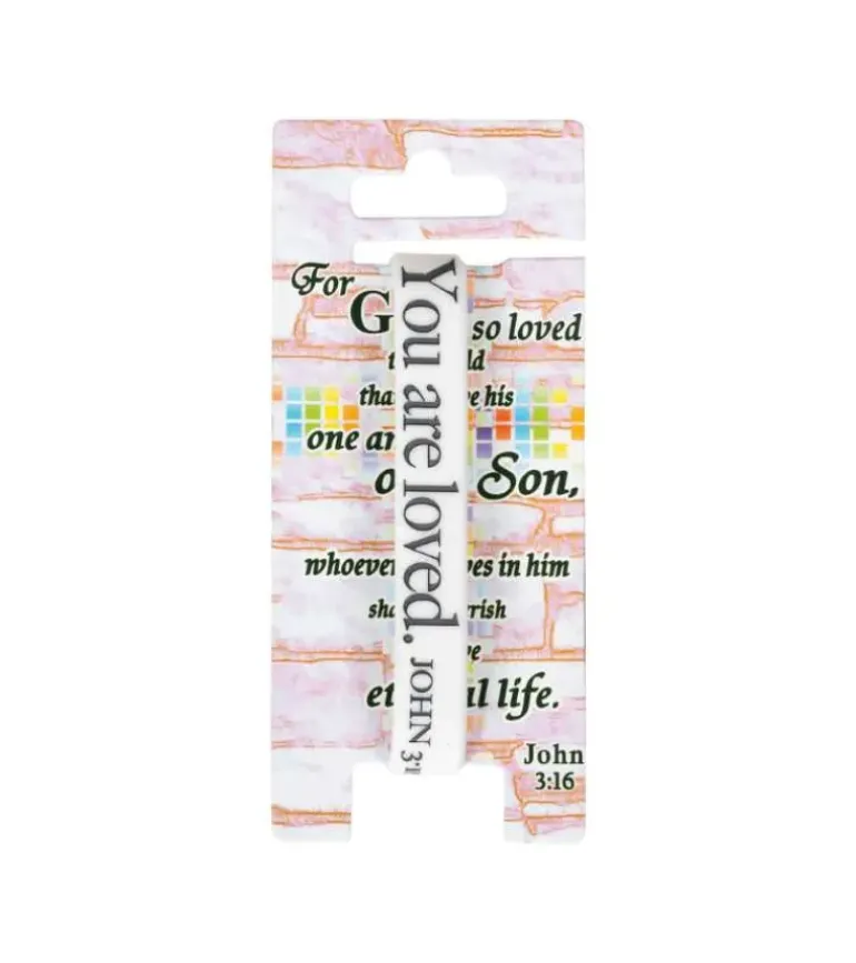 Silikone Armbånd: You Are Loved, Hvid