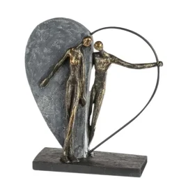 Skulptur af hjerte, parskulptur