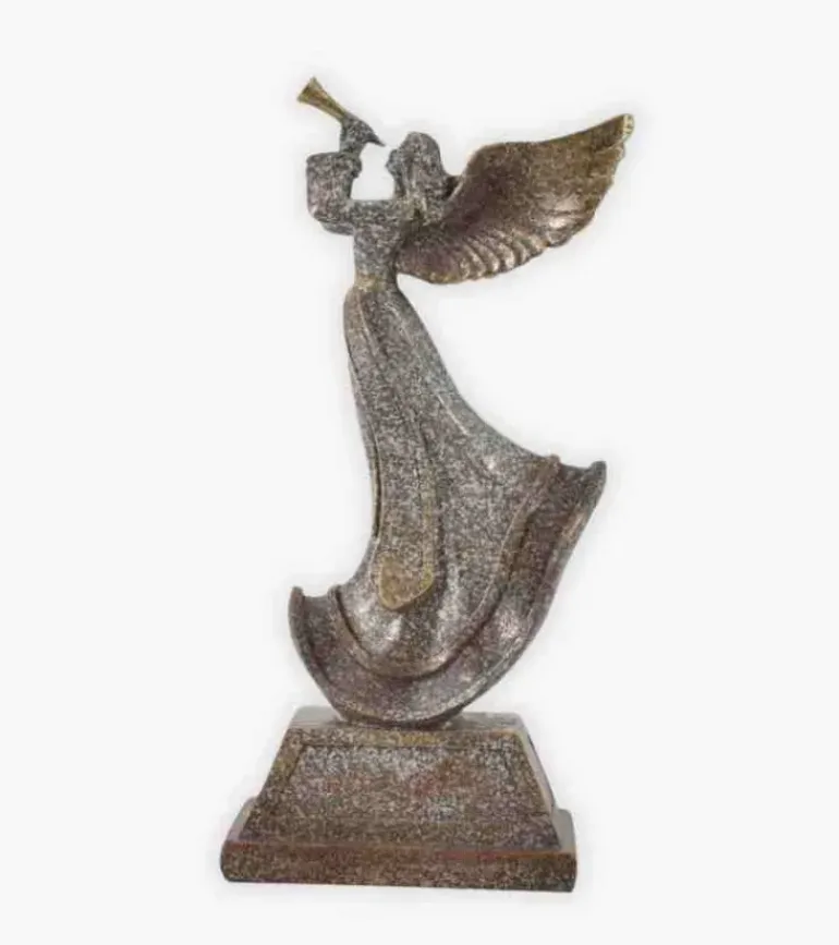 Skulptur Engel med trompet, 26 cm