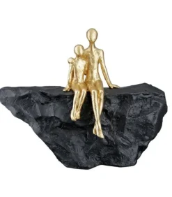 Skulptur: En mors kærlighed, Guld og sort