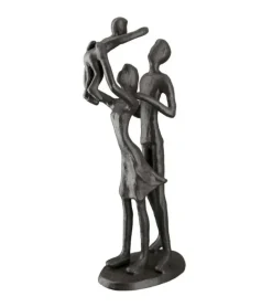 Skulptur, Familieglæde, 20 cm