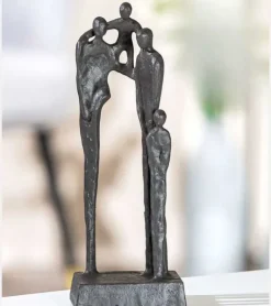 Skulptur, Familien er hjertets hjem, 23 cm