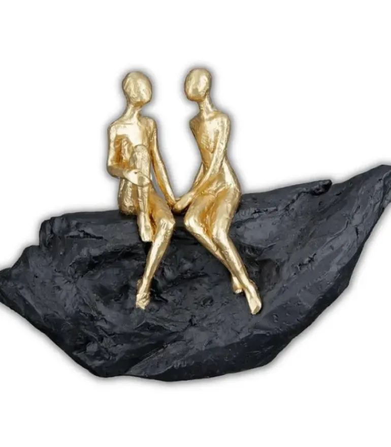 Skulptur: Forelsket, Guld og sort