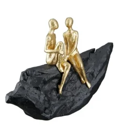 Skulptur: Forelsket, Guld og sort