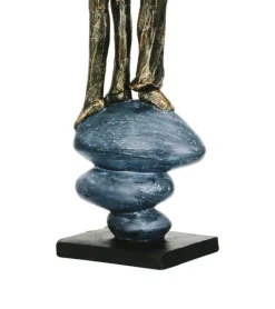 Skulptur, Par med ryggen til hinanden, 38 cm